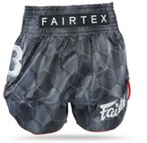 Fairtex x Booster FXB TBT Stealth Grey - Muay Thai short - S - Grijs / Zwart