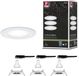 Paulmann LED-inbouwlamp Nova Basisset star IP44 rond 78 mm GU10 3x6,5W 3x470lm 230V 4000K Wit mat