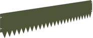 vidaXL Bordure de pelouse - 30 pièces - 103 x 20 cm - Acier - Vert olive