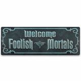 Disney Haunted Mansion Welcome Foolish Mortals metalen bord