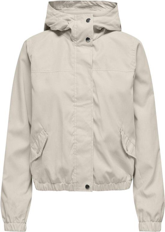 JDY JDYHAZEN SHINE JACKET OTW YFM NOOS Dames Jas - Moonbeam White/ Moonbeam Hood Lining XXL