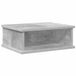 vidaXL Table de chevet Béton Gris 40 x 31 x 15 cm Bois traité