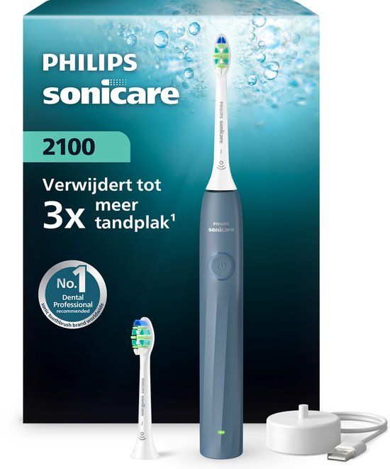 Philips Sonicare 2100 Series Elektrische Tandenborstel Blauw HX4022/04