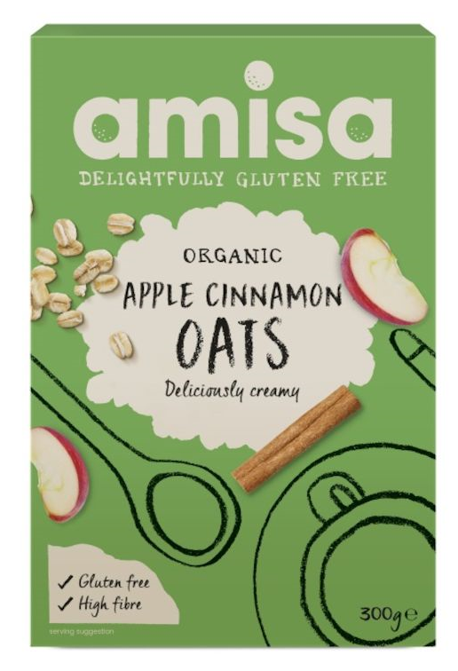 Amisa Amisa Pure Porridge Oats Apple & Cinnamon Spice