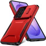 Selected by GSMpunt.nl Hoesje Geschikt voor Samsung Galaxy S26 Ultra | Back Cover met Camera Slider | Schokbestendige Case | Camera Cover | Stevig | Rood