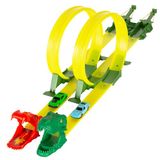 ColorBaby Teamsterz Dino Clash 39475 Autoweg, dubbele werper, 2 voertuigen, autospelletjes, racewagen, speelgoeddinosaurus, kinderspeelgoed, aanbevolen vanaf 3 jaar