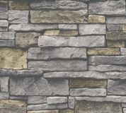 A.S. Création Natuursteen Behang | Industrieel - Grijs Beige