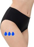 SliPss Incontinentie Maandverband XXL Zwart Hoge Taille Lichte Absorptie tot 200 ml Wasbaar en Herbruikbaar Discreet 1 st.