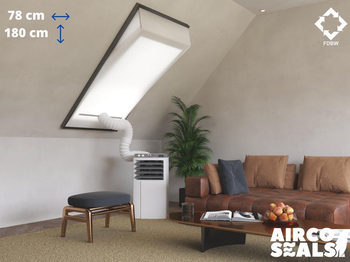 FDBW FDBW MK12 - Airco Raamafdichtingskit - 78 x 180 cm - Geschikt voor Velux Tuimelvenster Dakraam