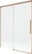 Mexen Rox 2-delige verschuifbare badwand 140 x 150 cm, transparant, geborsteld koper