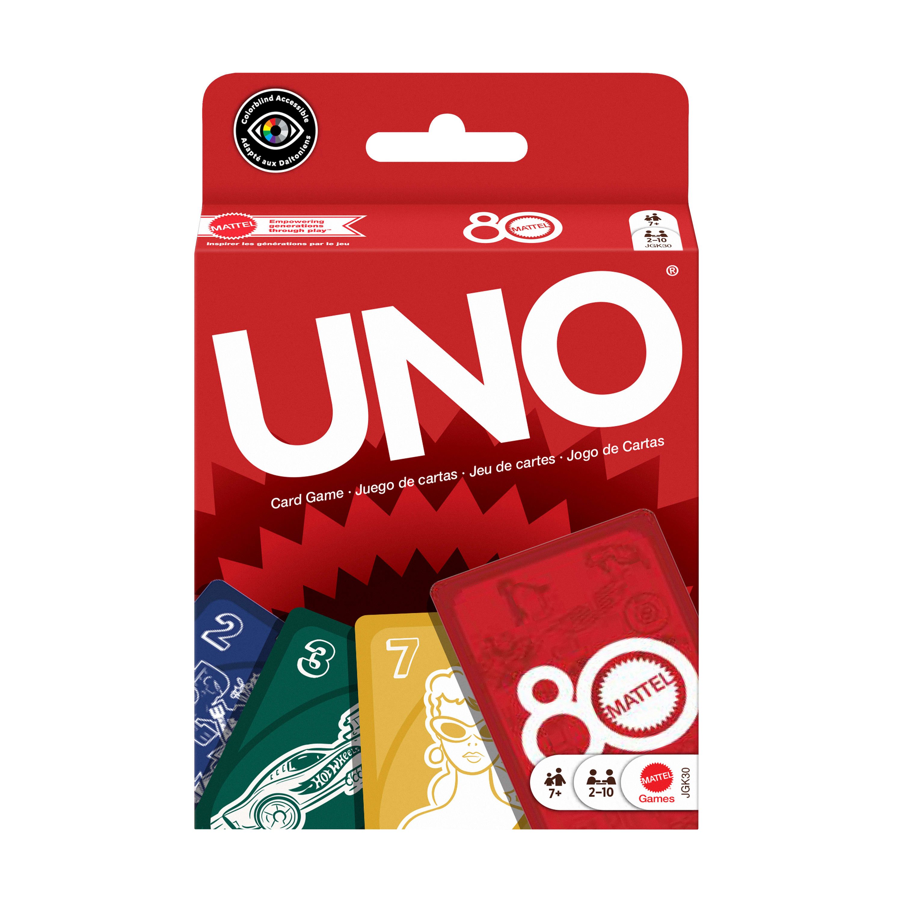 Mattel Games UNO Mattel 80th Ruby Red Kaartspel
