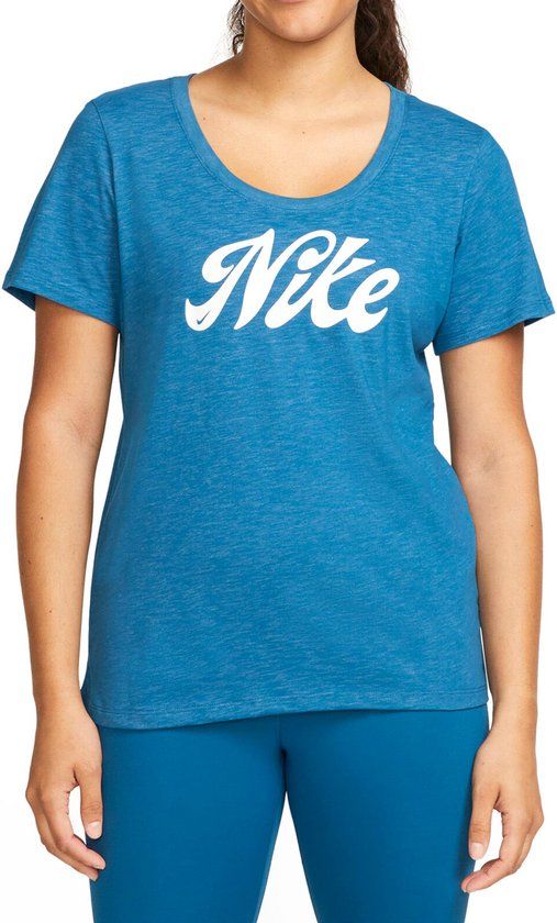 Nike Dri-FIT Dames Shirt Blauw S