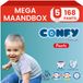Confy - Culottes d'apprentissage Premium Taille 5 Junior 11-18kg - 8 x 24 pièces