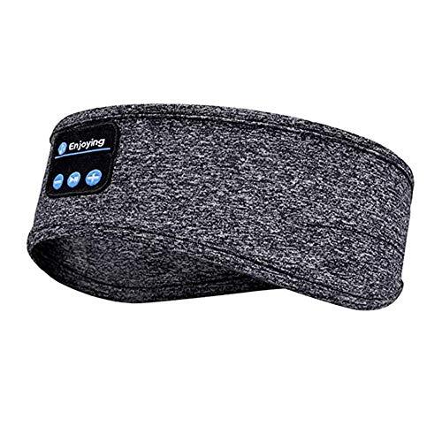 Stecto Bluetooth Hoofdband Slaap Hoofdtelefoon, Draadloze Muziek Sport Hoofdbanden met 0,25 Inch Dunne HD Stereo Speakers Zachte Slapende Hoofdtelefoon voor Hardlopen, Yoga