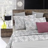 Merkloos / Sans marque Fantasie Microvezel Beddengoedset BLOEM Tweepersoons 280x250 cm