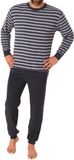 Normann Trend by Normann Herenpyjama in fijne badstof met manchetten in streepjeslook - 212 101 13 754