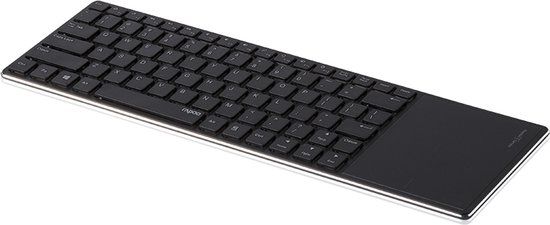 Rapoo E2800P RF Draadloos QWERTY Pan Nordic Zwart toetsenbord