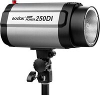 Godox Mini Pioneer 250watt softbox/paraplu duo kit, 2x 250w flitslamp + 1x 60x60cm softbox + 1x paraplu + 2x lampstatief