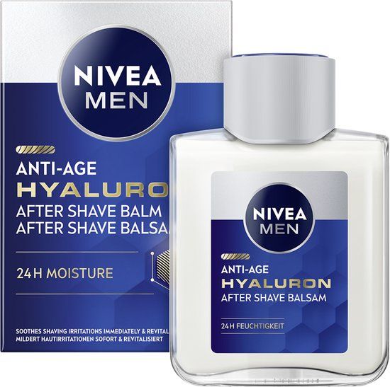 NIVEA MEN Anti-Age Hyaluronzuur Aftershave Balsem - Aftershave Balm met Hydraterende werking - 100 ml