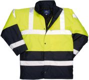 Portwest Werkjas Hoge Zichtbaarheid Parka Geel/Zwart XS