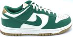 Nike Dunk Low Sneakers Dames Groen Goud Wit Leer Rubber Maat 42