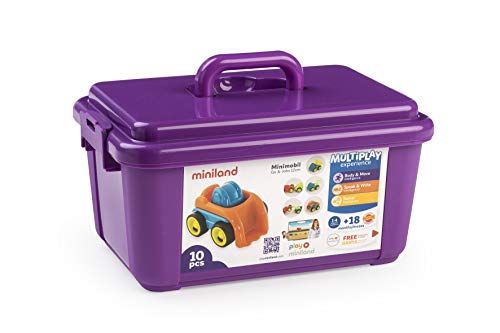 Miniland 27487 Minimobil Go and Jobs Set, Meerkleurig