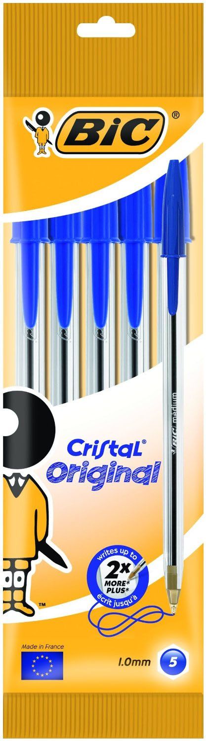 BIC Cristal balpen - Blauw - 5 stuks