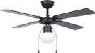 EGLO Fortaleza Plafondventilator met lamp - Ø 106,6 cm - 3 snelheden - Zwart/Bruin