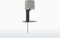 GOOD&MOJO Wandlamp Andes - Bamboe Zwart/Lichtgrijs - 19x24x36cm - Binnen Scandinavisch,Bohemian