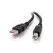 C2G 3M USB-printerkabel, USB 2.0 A naar B-kabel. Compatibel met printers en scanners van HP, Epson, Brother, Samsung, Cannon en alle andere USB A/B-apparaten, Zwart