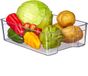 Relaxdays 2x organisateur de réfrigérateur - plastique - organisateur de cuisine - boîte de rangement - transparent