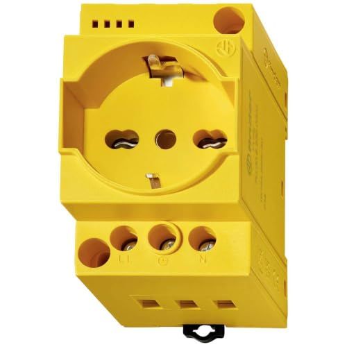 Stopcontact Finder 7U.00.8.230.0002 Schakelkastcontactdoos – Geel