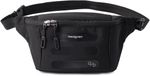 Hedgren VISIT heuptas met RFID-bescherming – Draagbaar als crossbody – Waterafstotend – Gerecyclede materialen - Zwart