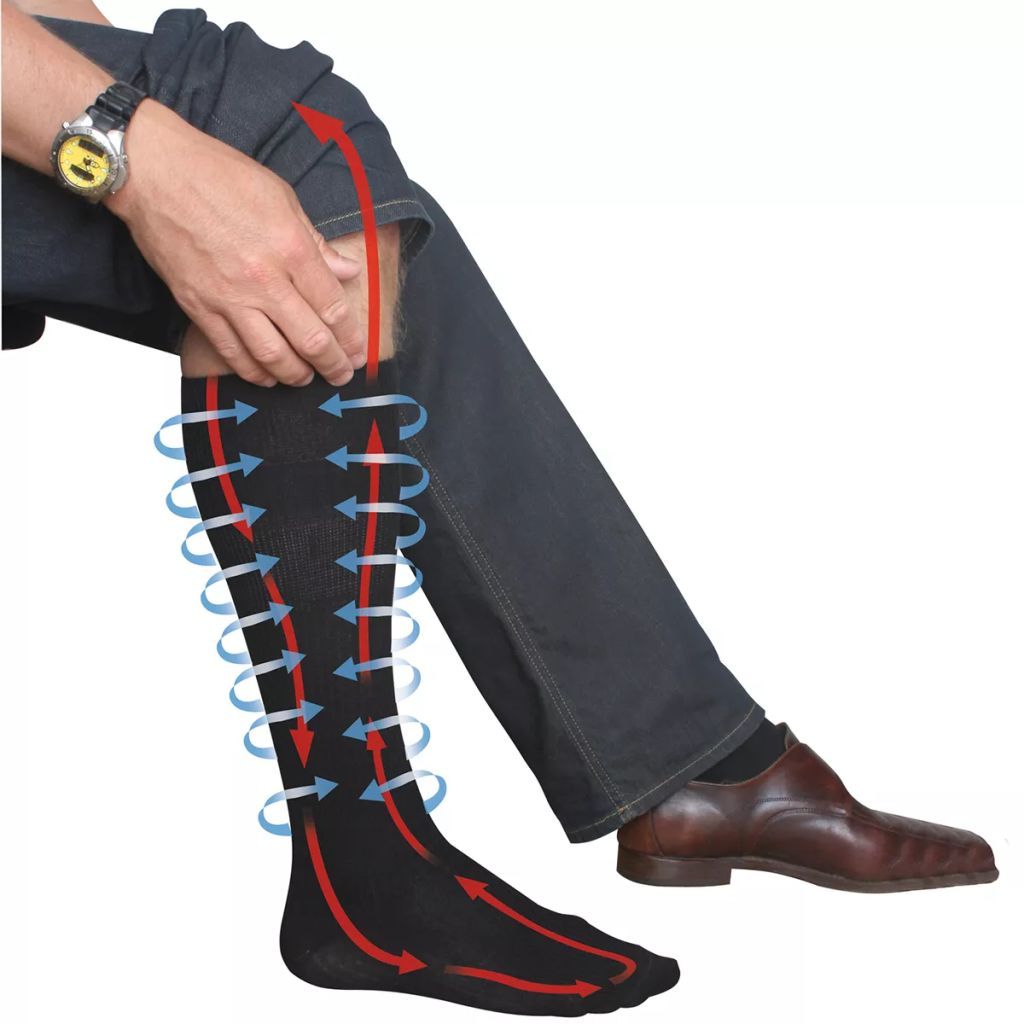 Travelsafe compressie sokken maat L 43-46 TS0370L