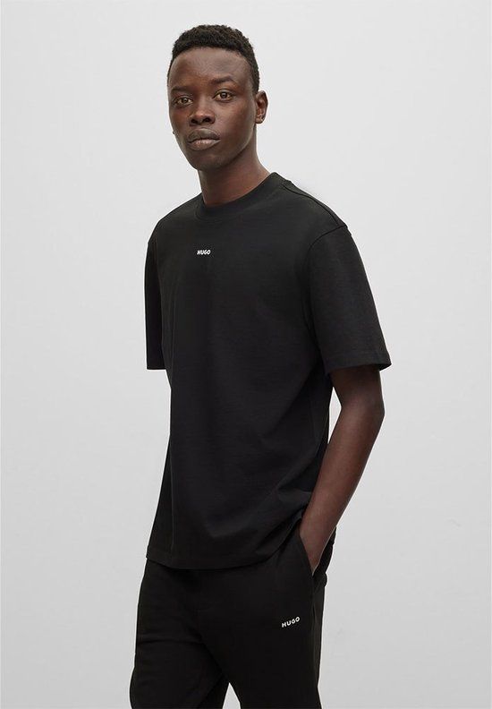 Hugo Dapolino Polo Shirt - Black - Men's Size L - Cotton - Short Sleeve - 2023