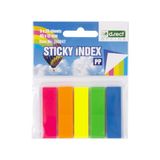 D.RECT 125 stuks Plakstrips Paginamarker Index Plakmarker Folie Tekststrips PP Folie 12x45mm 5x25 stuks