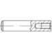 TOOLCRAFT 144925 Cilindrische pen (Ø x l) 40 mm x 80 mm M20 Staal 1 stuk(s)