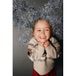 NAME IT MINI jacquard kersttrui met print - beige