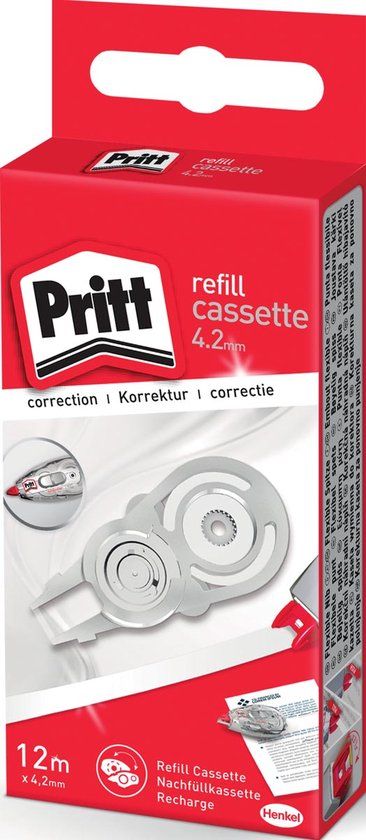 Pritt Navulcassette Flex Hanging Box | Correctieroller Navulling 4.2mm | 1000 cm