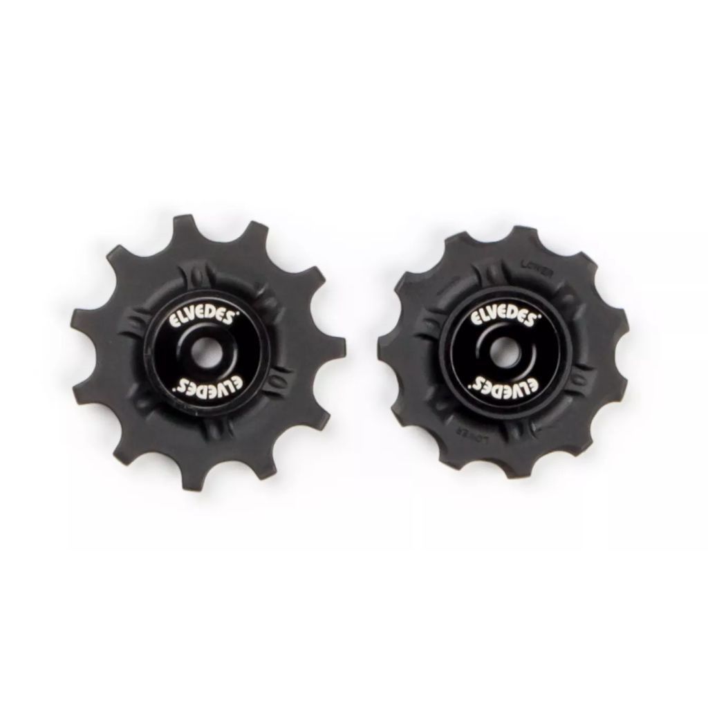 Elvedes Derailleurwieltjes 11 Tanden 9v/10v/11v Zwart 2 Stuks