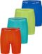 Happy Shorts Heren Boxershorts Met Lange Pijpen Boxer Briefs 4-Pack Neon Groen/Blauw/Lime/Oranje - Maat L