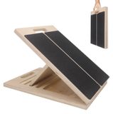 Planche inclinée pour mollets - Bois dur - Réglable en 5 angles - 15,5 x 11,5 pouces