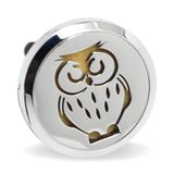 Clip'Aroma Uilendiffuser voor etherische oliën, voor auto, van roestvrij staal, onopvallende bevestiging aan het ventilatierooster – 3 x 3,6 cm