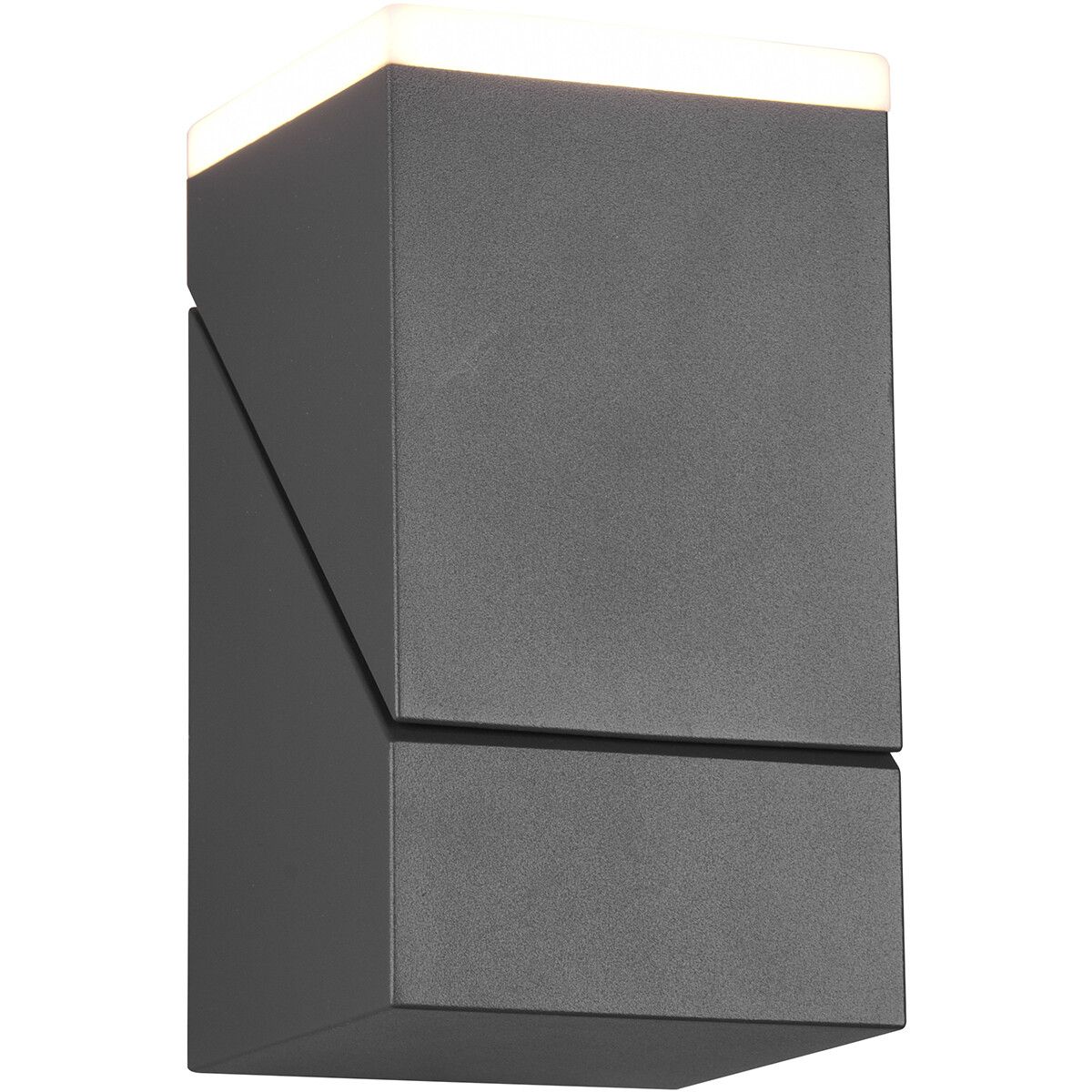 BES LED Trion Avirma - Wandlamp Buiten - 7W - Warm Wit - Antraciet