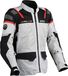 DANE Sundby 2 Mesh veste de moto en textile, gris clair/rouge, taille 2XL