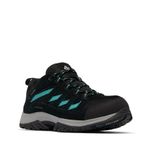 Columbia CRESTWOOD™ WATERPROOF Dames Wandelschoenen - Black, Teal