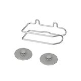 Metaltex Toiletpapierhouder, zilvervorst, 15 x 9 x 8 cm