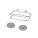 Metaltex Toiletpapierhouder, zilvervorst, 15 x 9 x 8 cm