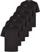 Jack & Jones Heren T-Shirt JACJEANS CREW NECK TEE 6 Pack regular fit Zwart M Ronde Hals Volwassenen Effen Katoenmix T-shirts