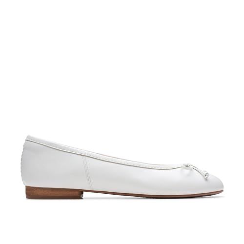 Clarks Fawna Lily Womens White Leather, 5